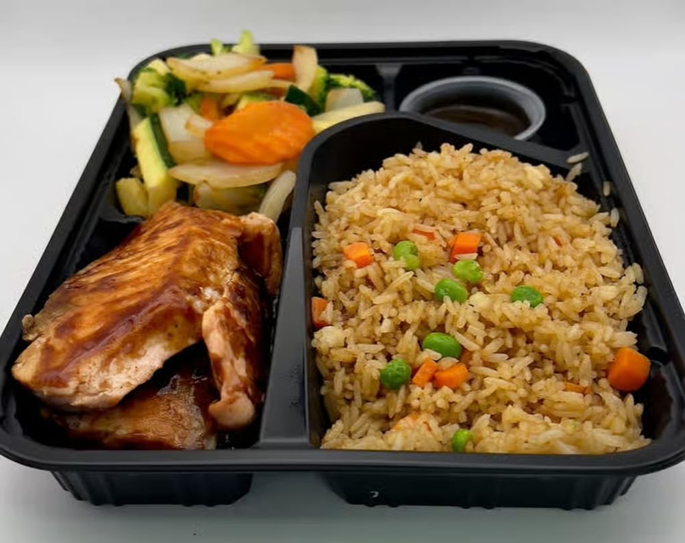 HL6. Salmon Hibachi Lunch