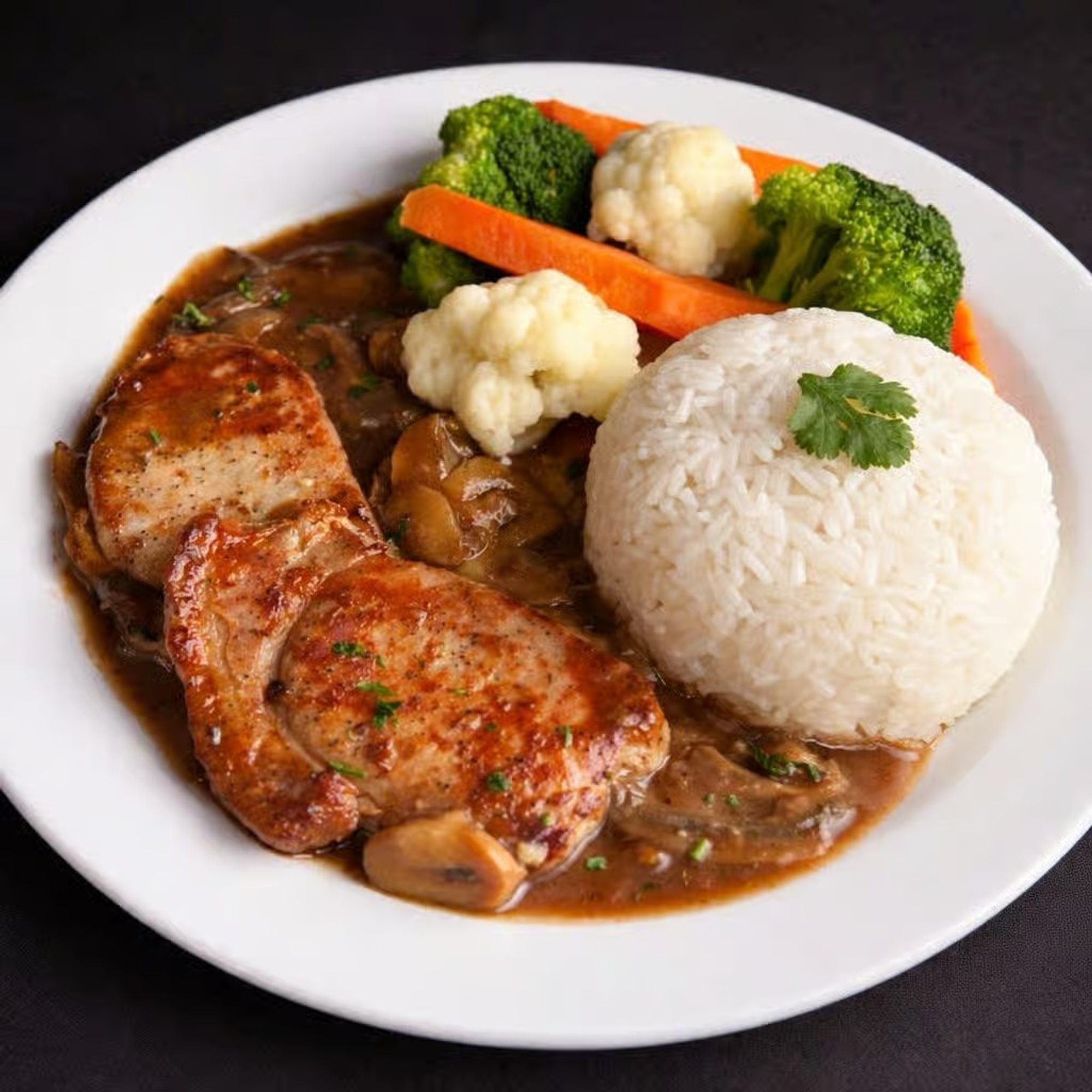 Pork Loin Madeira Sauce