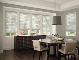 Our unique Hunter Douglas Solera Roman Shades are created by combining the soft folds of a classic Roman Shade and the construction of a Cellular Shade, making it the perfect combination of style and shape!