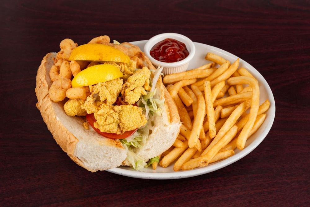 Oyster Po Boy Sandwich