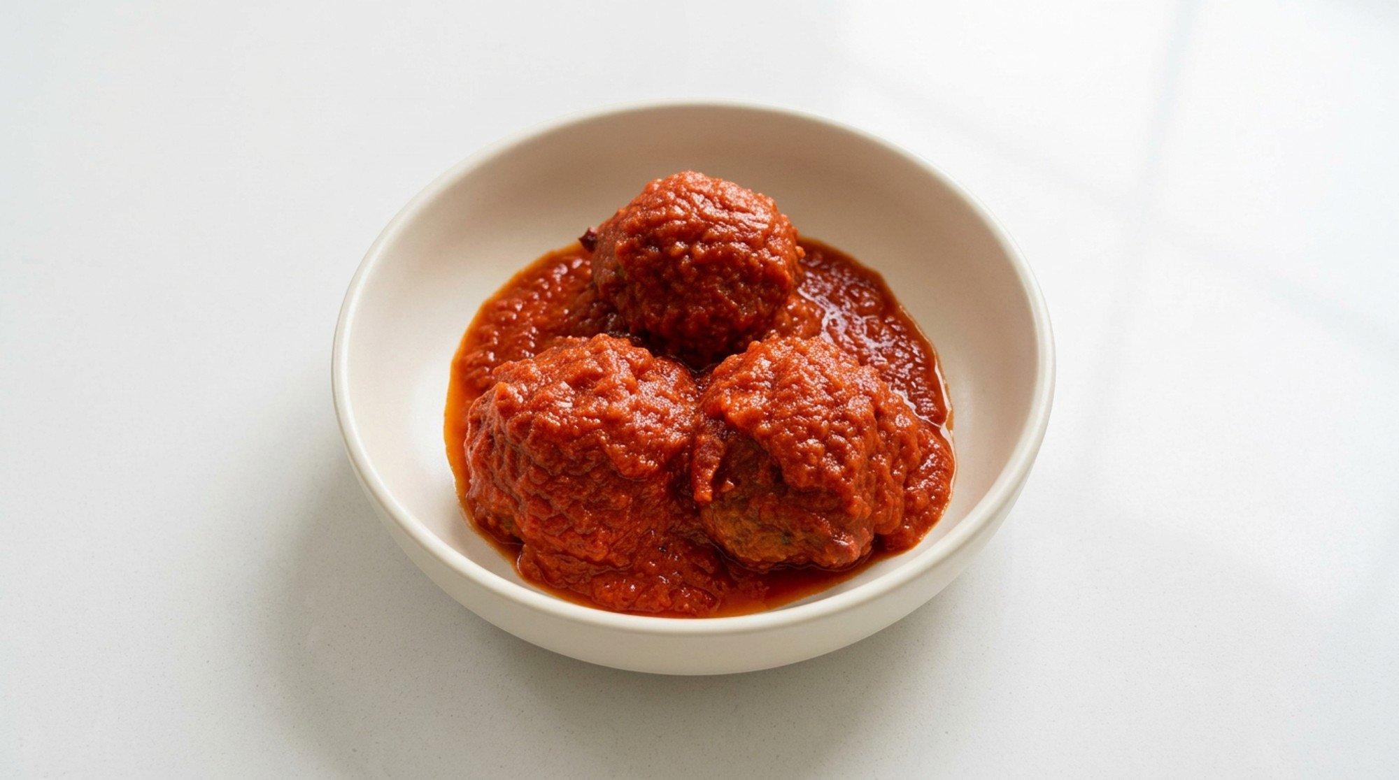 Homemade Meatballs Side