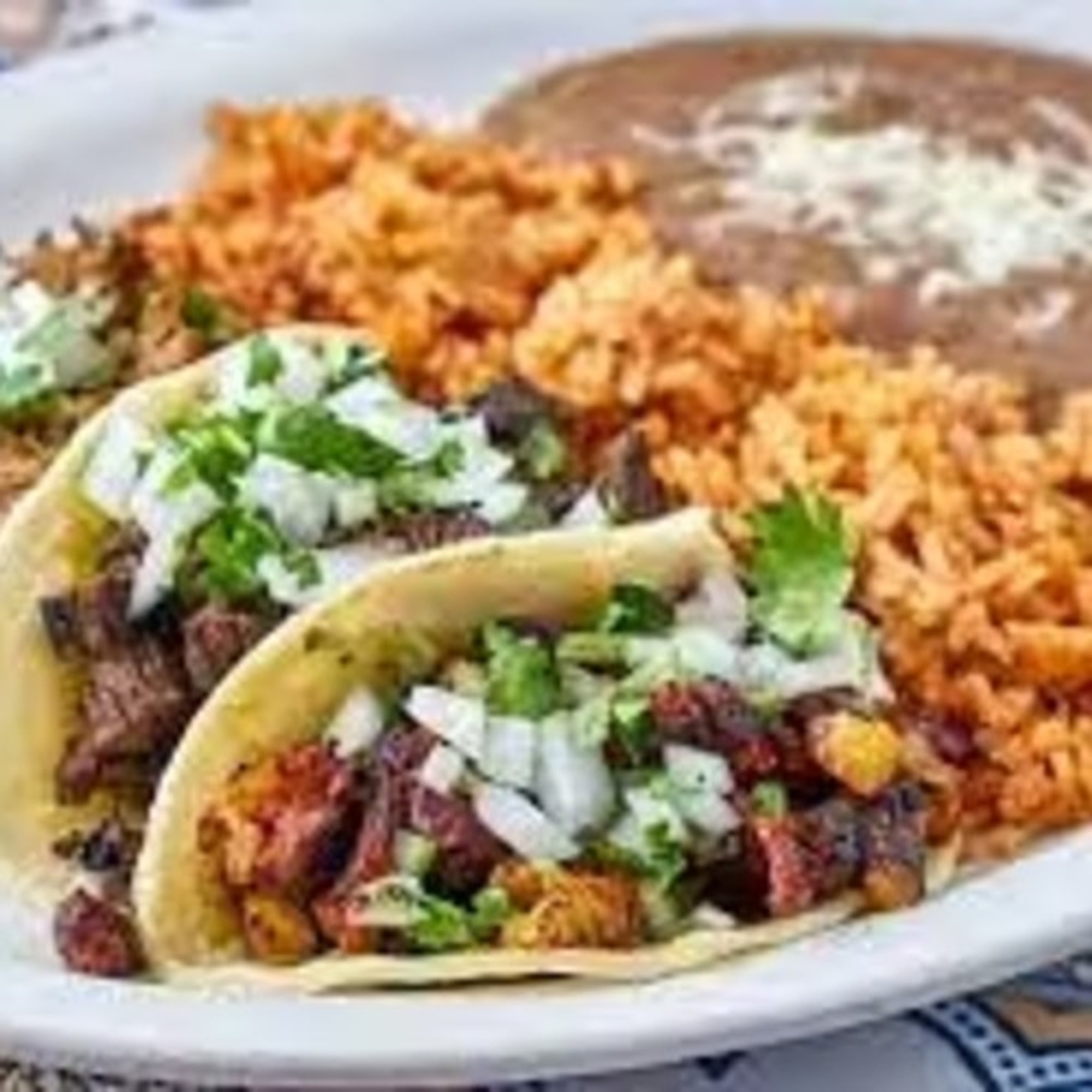 3 Tacos Rice & Beans