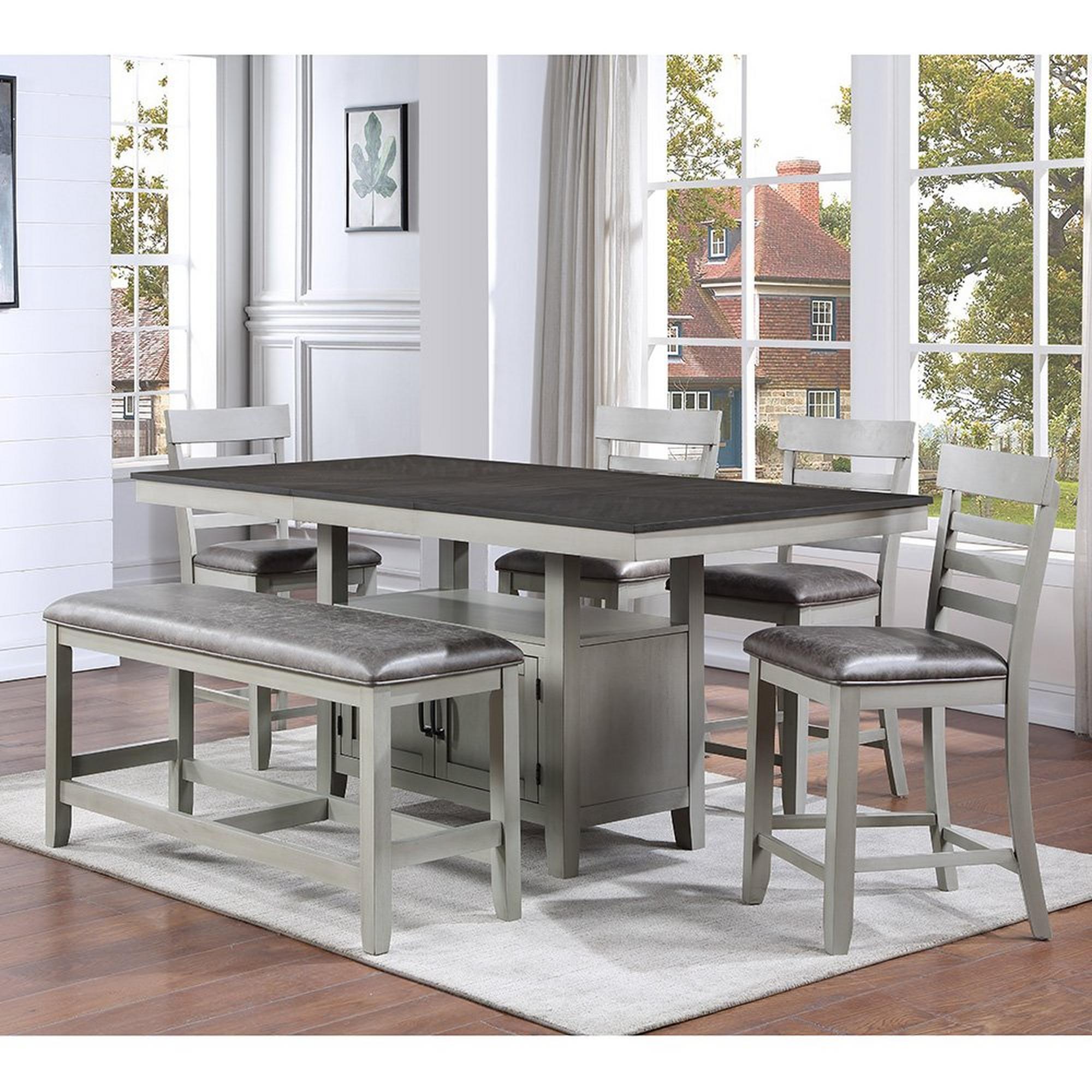 Hyland 6 - Piece Counter Height  Dining Set - Gray