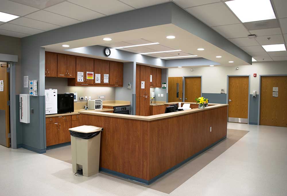 Nurses station at Baltimore Vascular Care