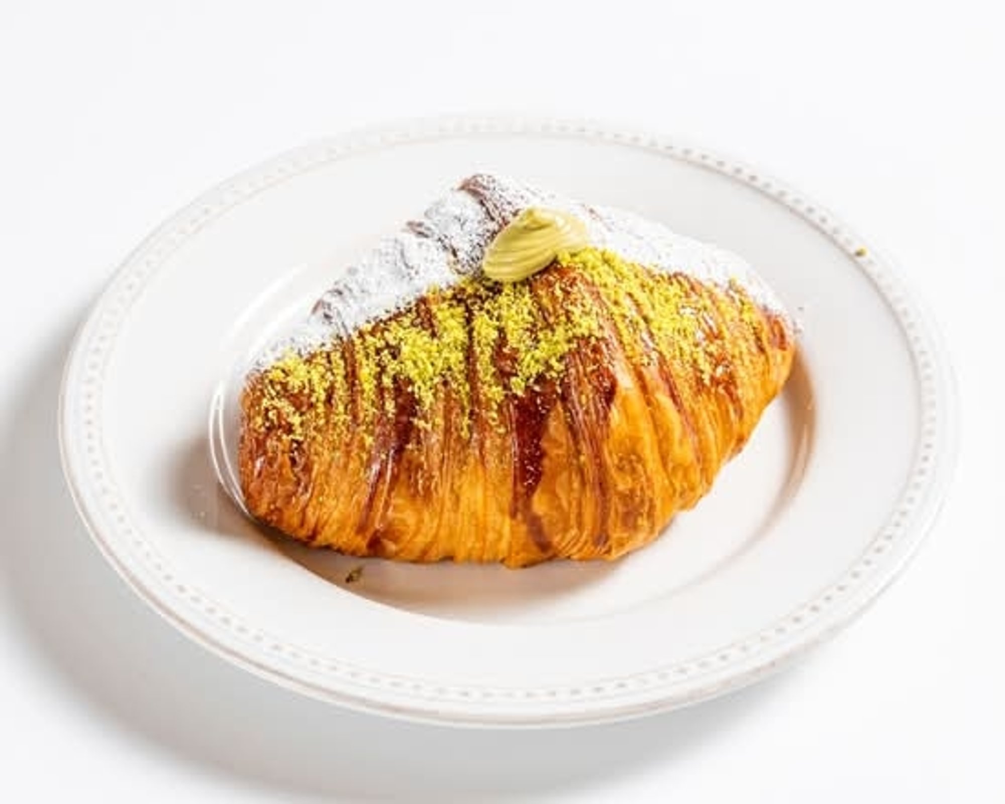 Pistachio Rolly Croissant