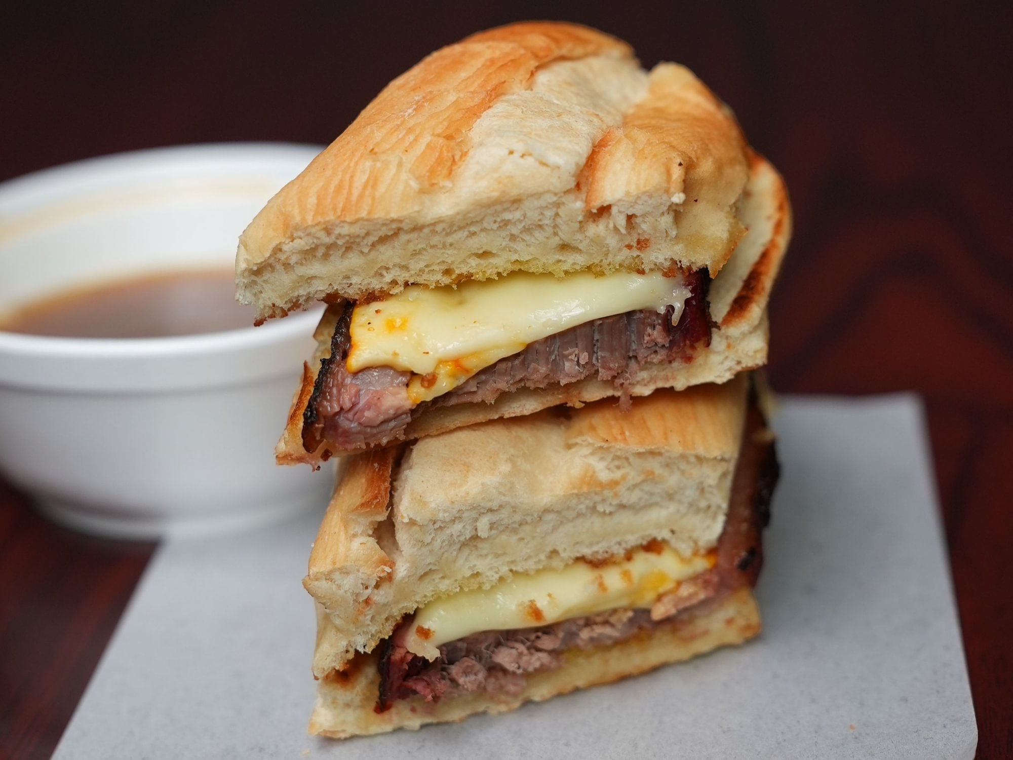 French Dip Brisket Sandwich