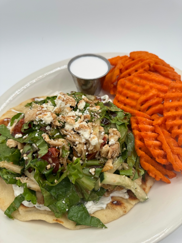 Greek Chicken Naanwich