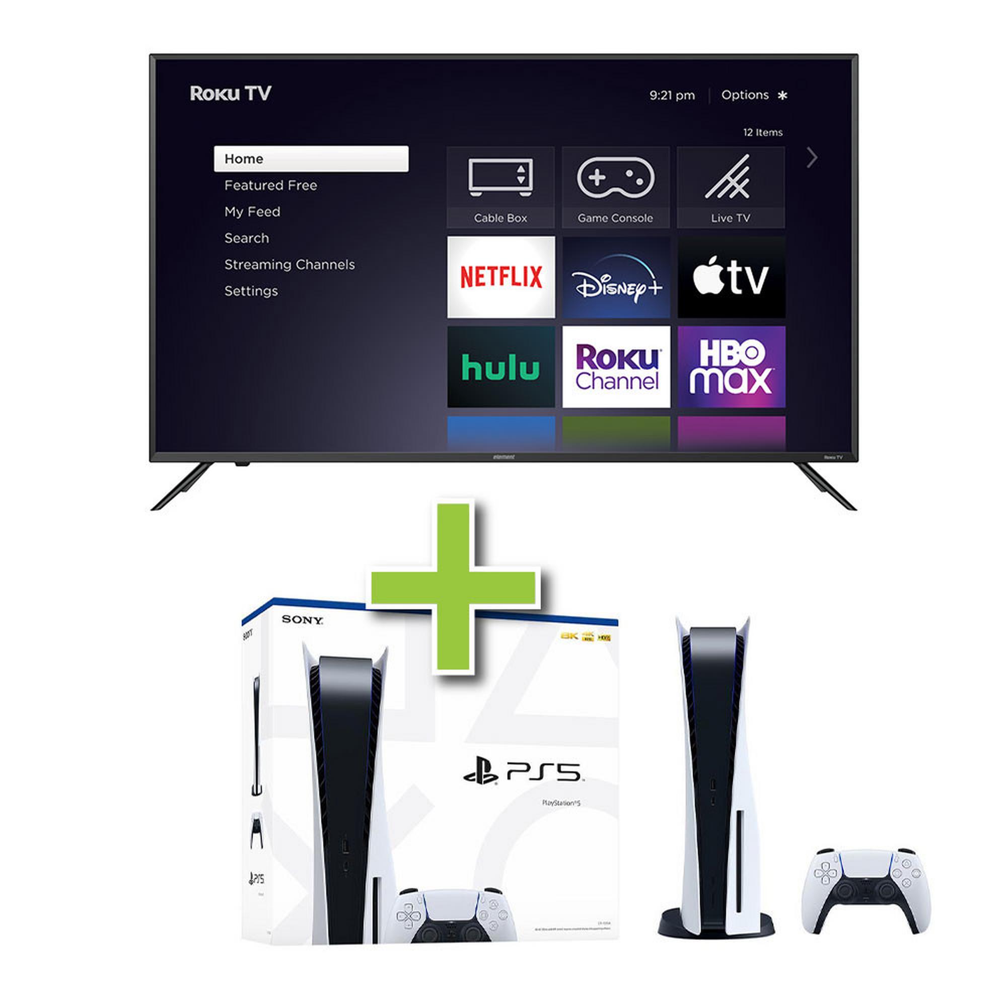 50" Element TV w/ 4K Ultra HD Resolution & PlayStation 5