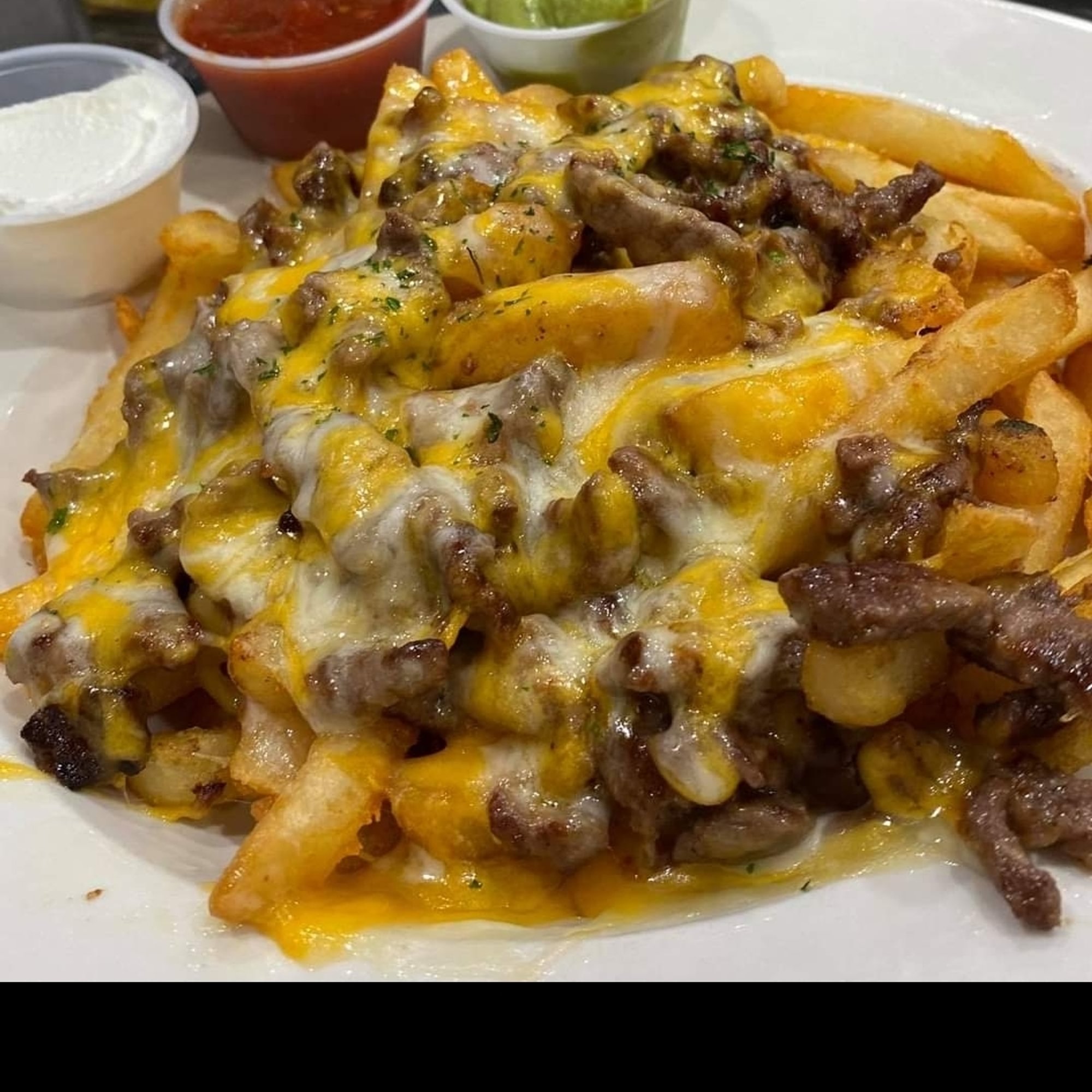 Bacon Cheeseburger Explosion Fries