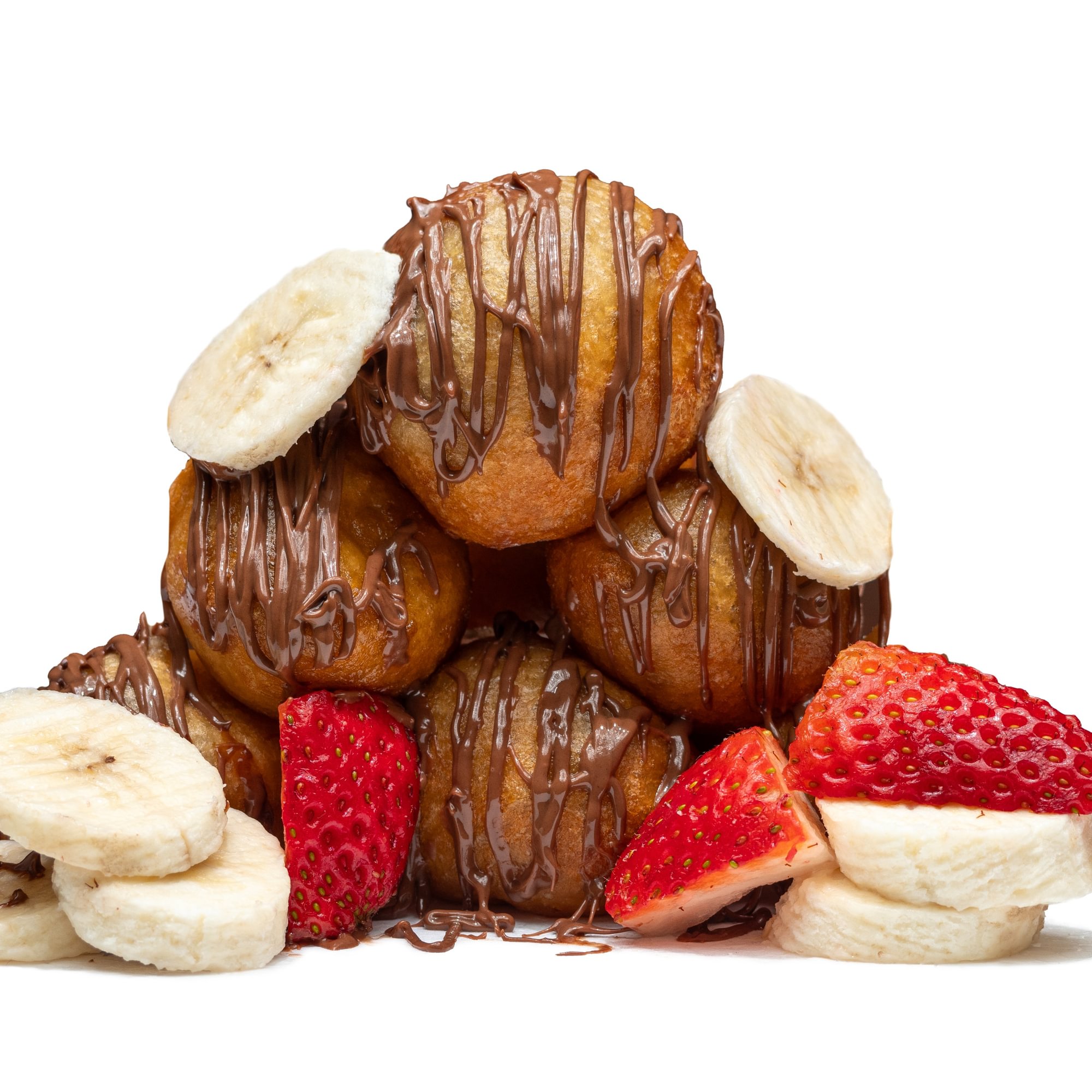 Strawnana chocolate ballers (strawb, banana, nutella)