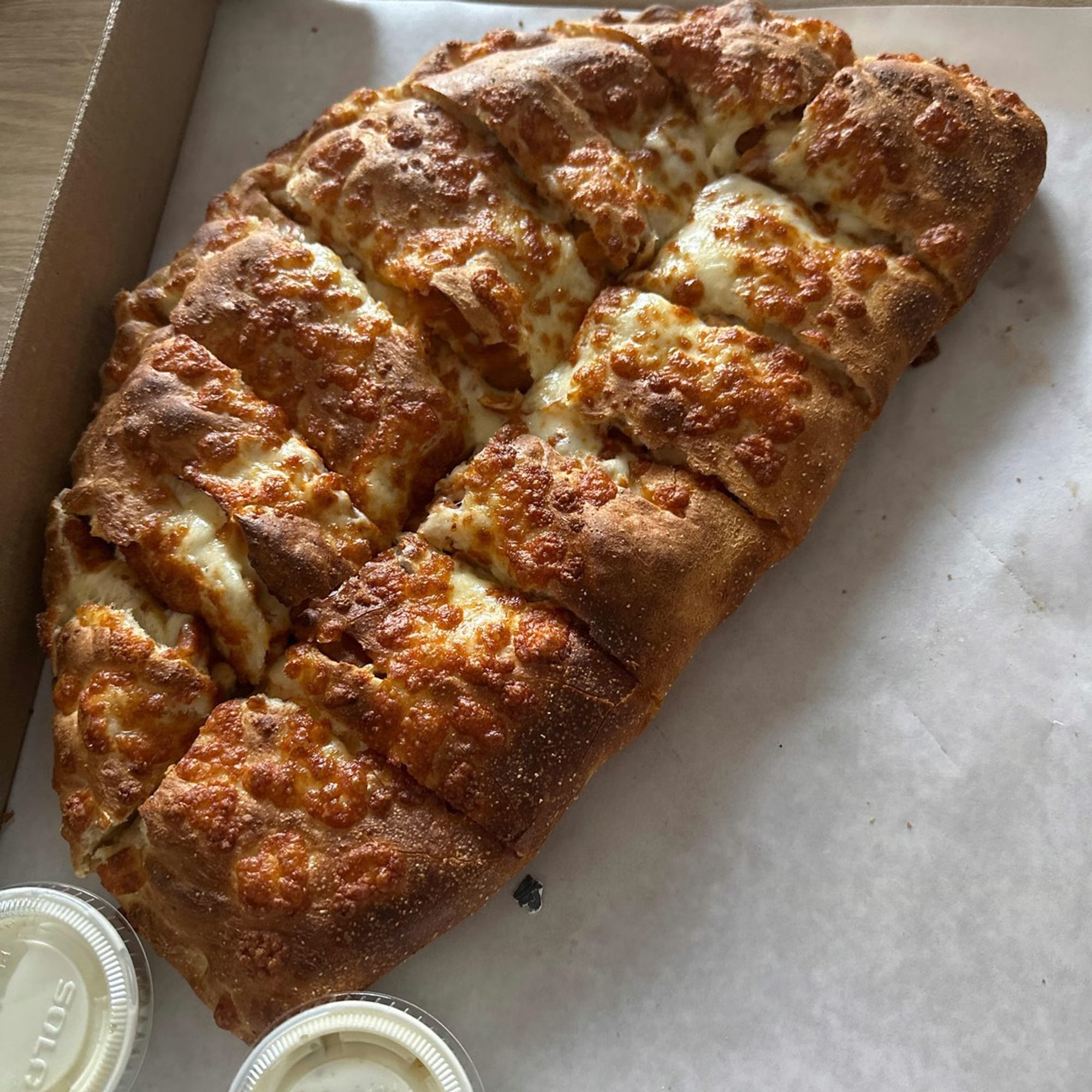 Buffalo-Blue Calzone