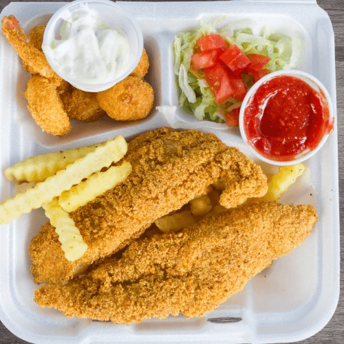 FISH AND SHRIMP BASKET