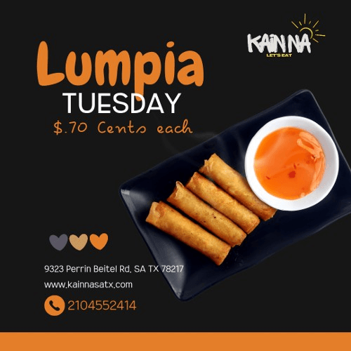 $.70 Cents Lumpia Tuesday
