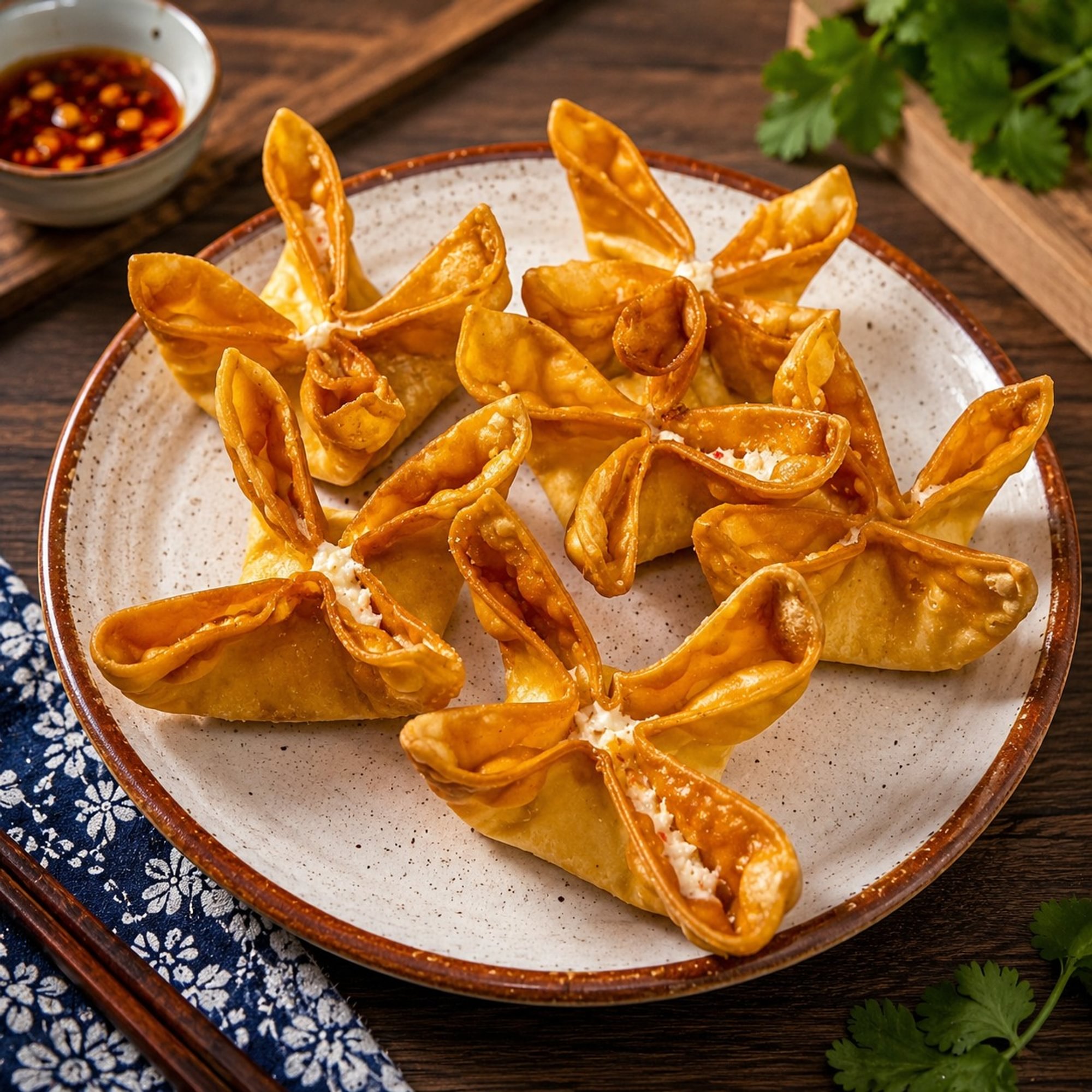 Fried Crabmeat Wontons / 蟹肉云吞
