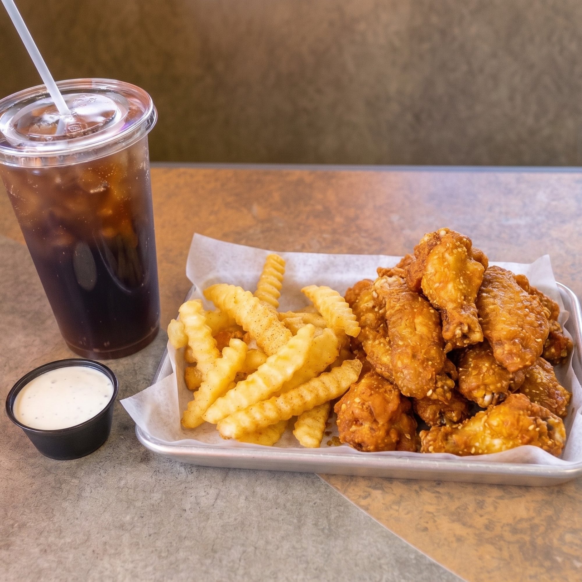 15 Wings, Fries & Drink