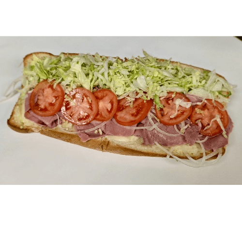 #29 Whole Corned Beef & Cheese Sub.