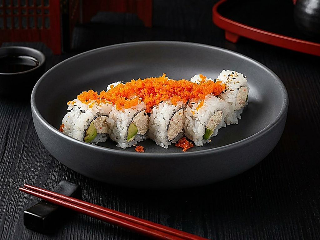 California Roll with Fish Eggs