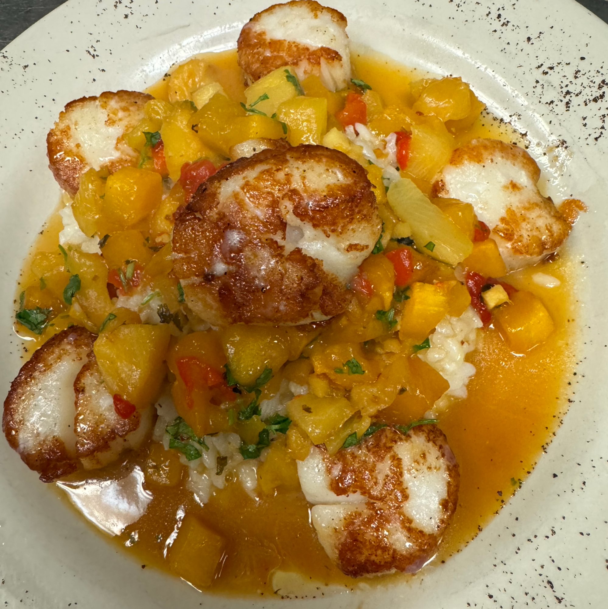 Seared Dry Scallops