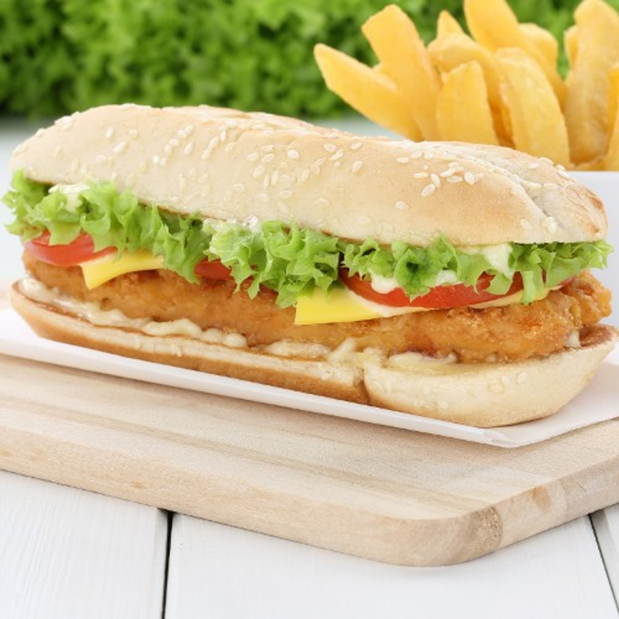 Grilled or Fried Chicken Cutlet, Lettuce & Tomatoes Cold Hero