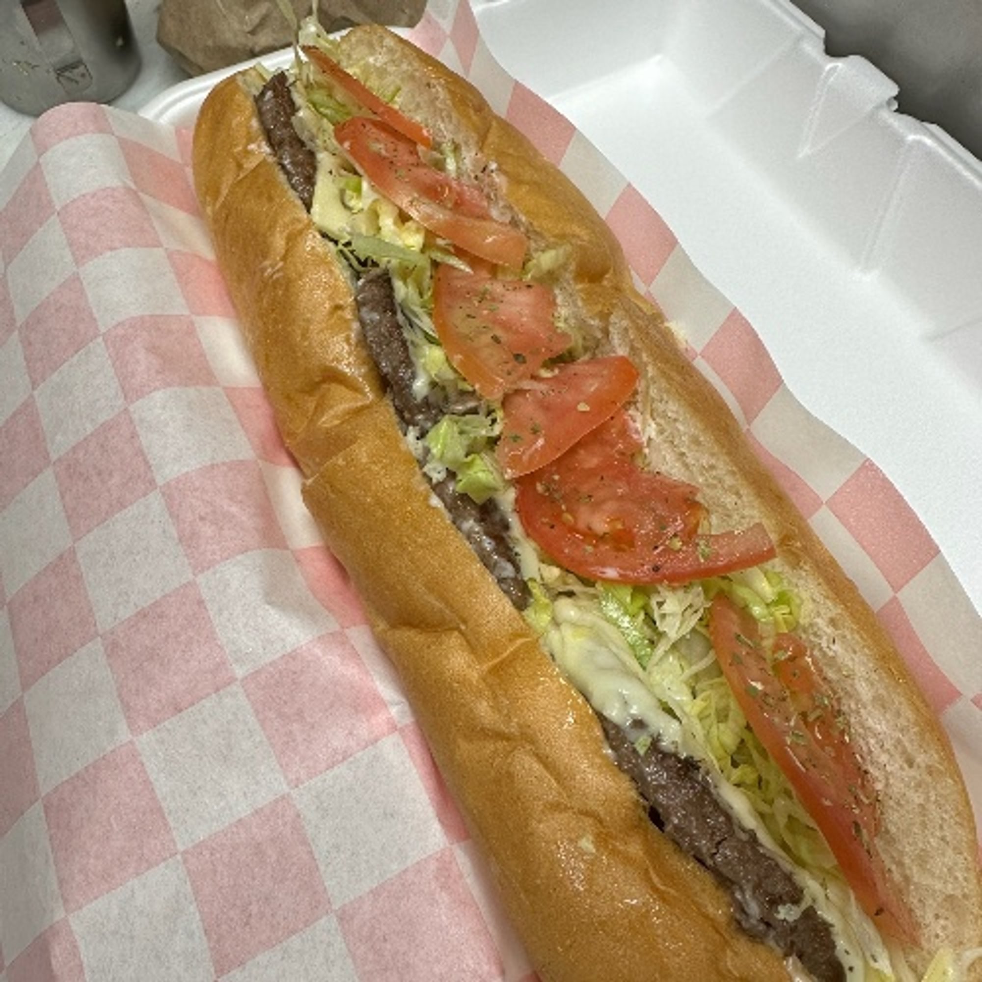 Cheeseburger Sub (Small 11")