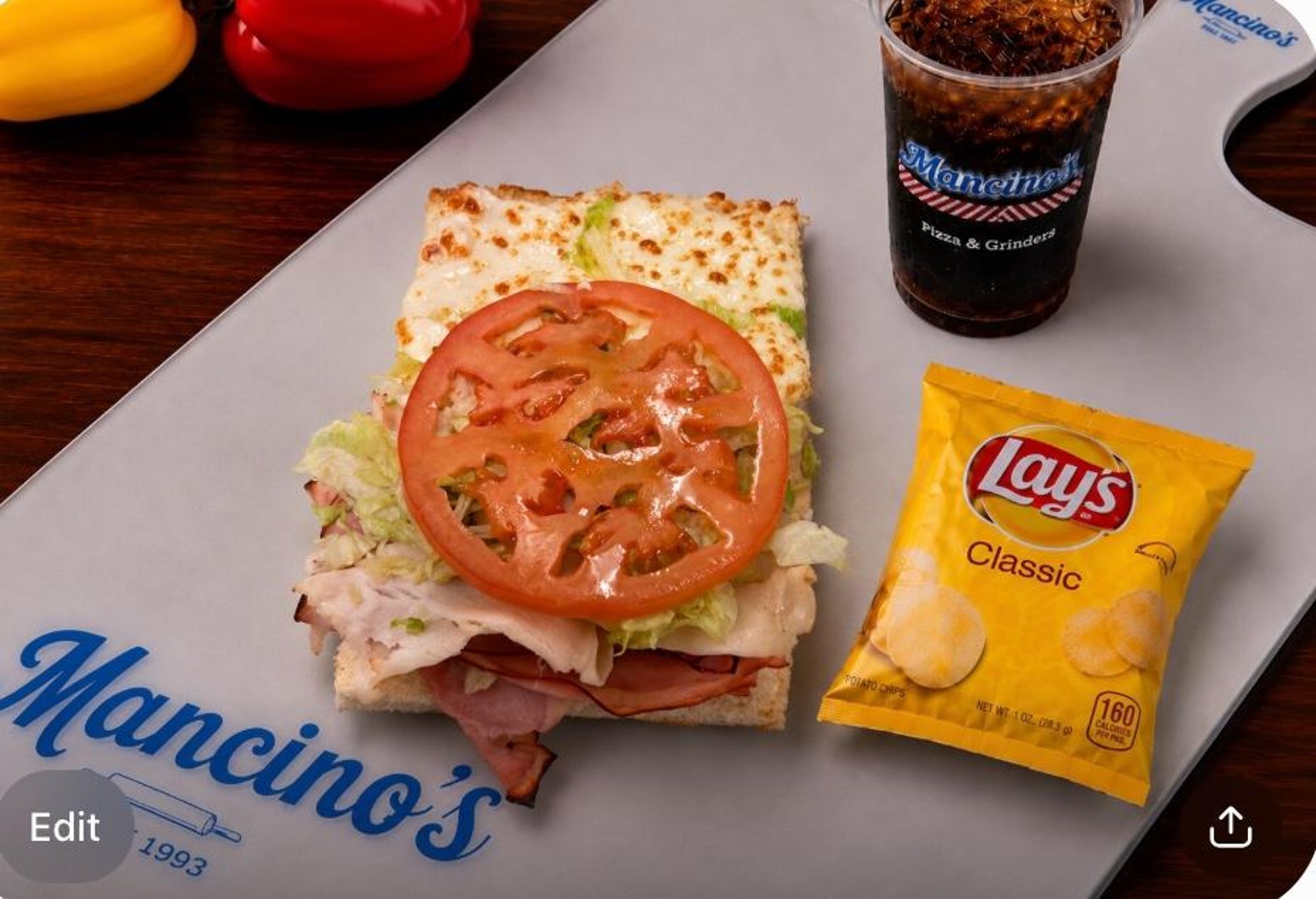 1/4 Ham and Turkey Grinder Combo