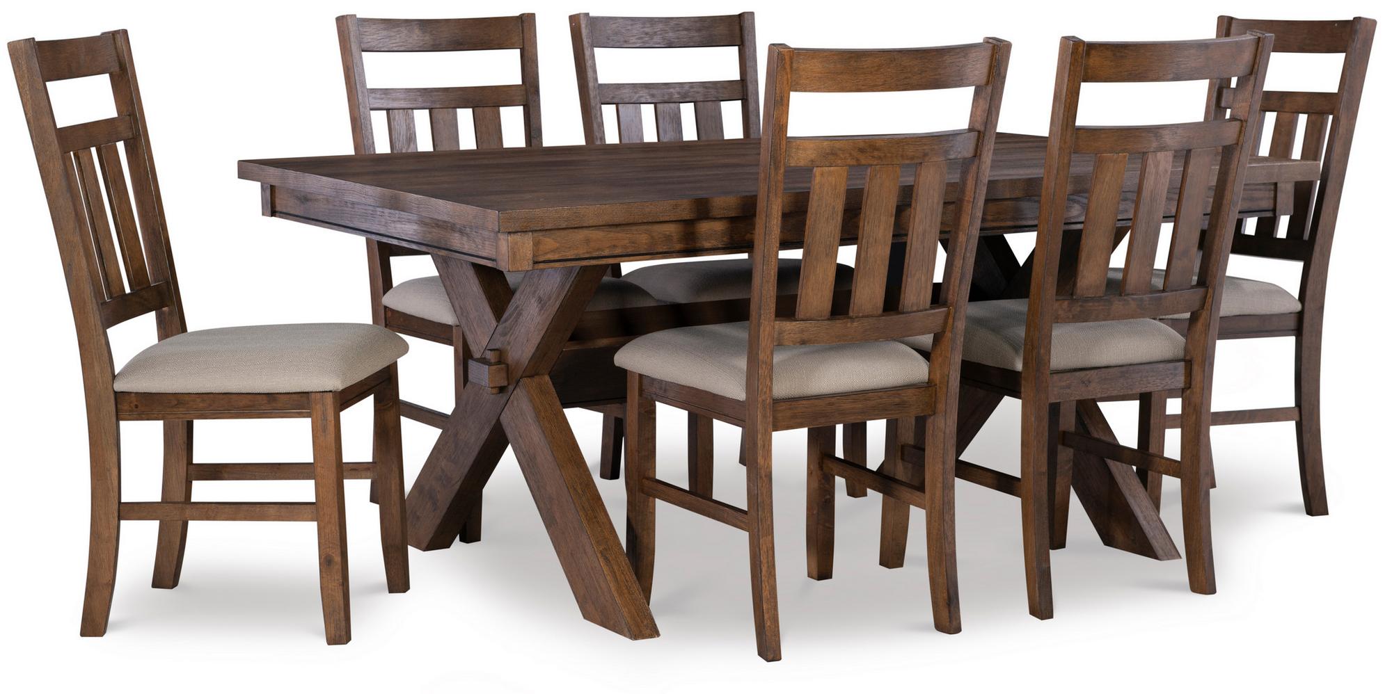 7-Piece Turino Brown Dining Set