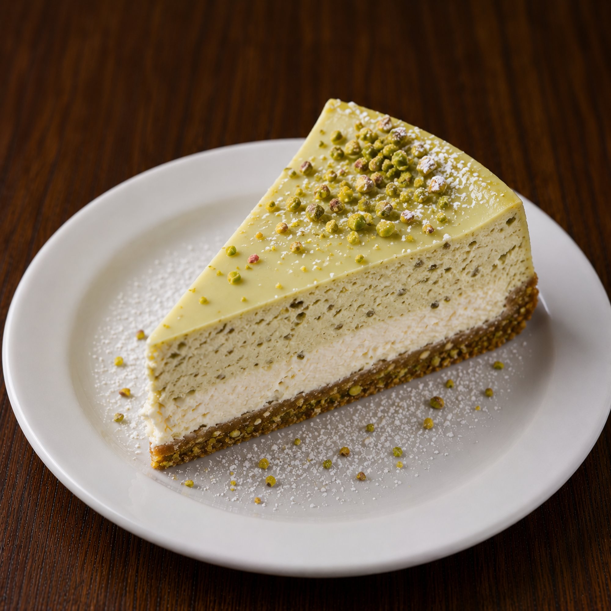 Pistachio Ricotta Cheesecake