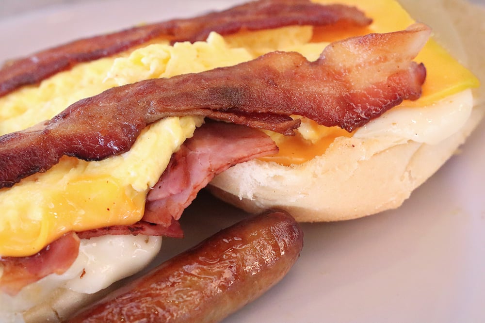 .Loaded Breakfast Sandwich