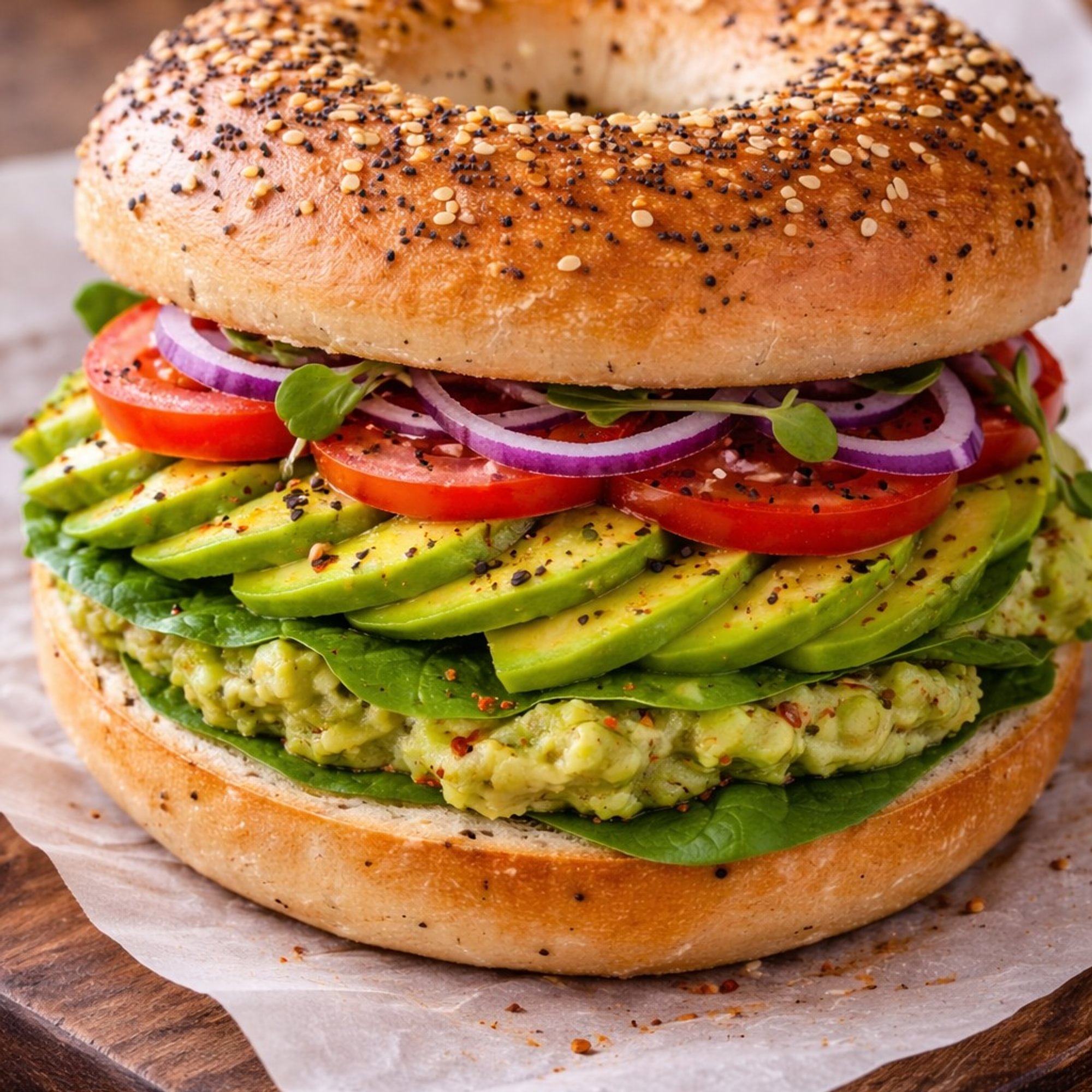 Bagel With Avocado