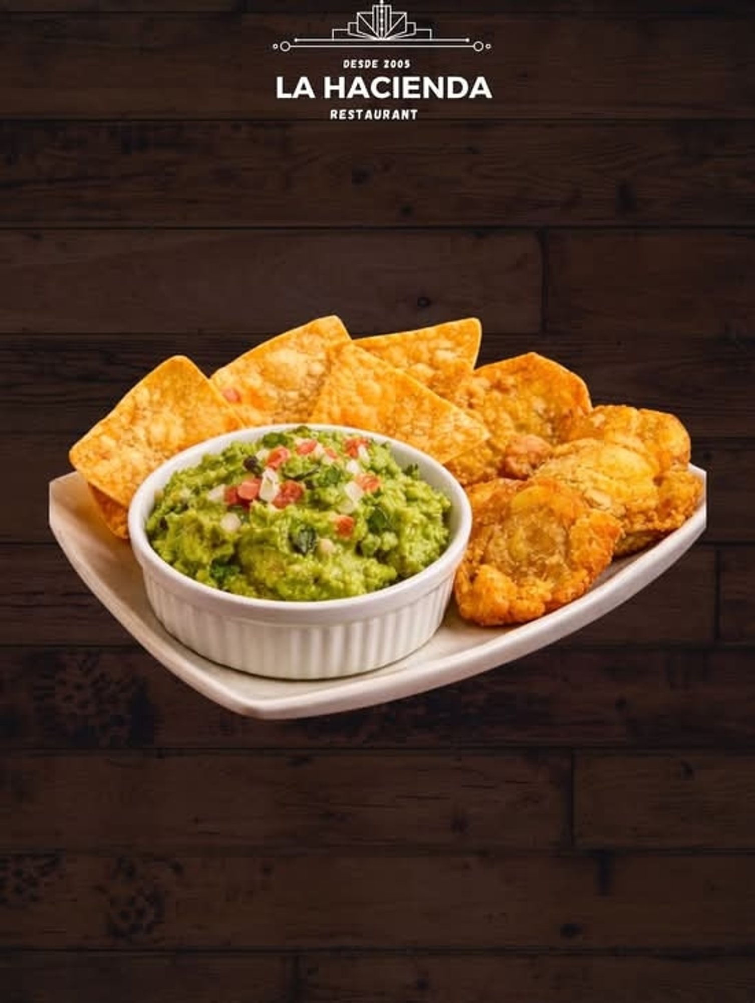 Guacamole con Tostones
