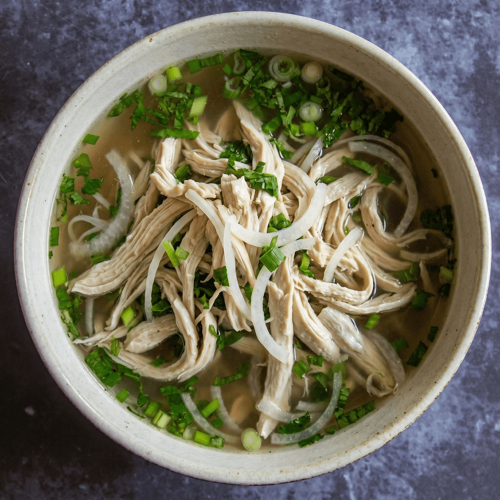 P10. Shredded Chicken Pho (Beef Broth)