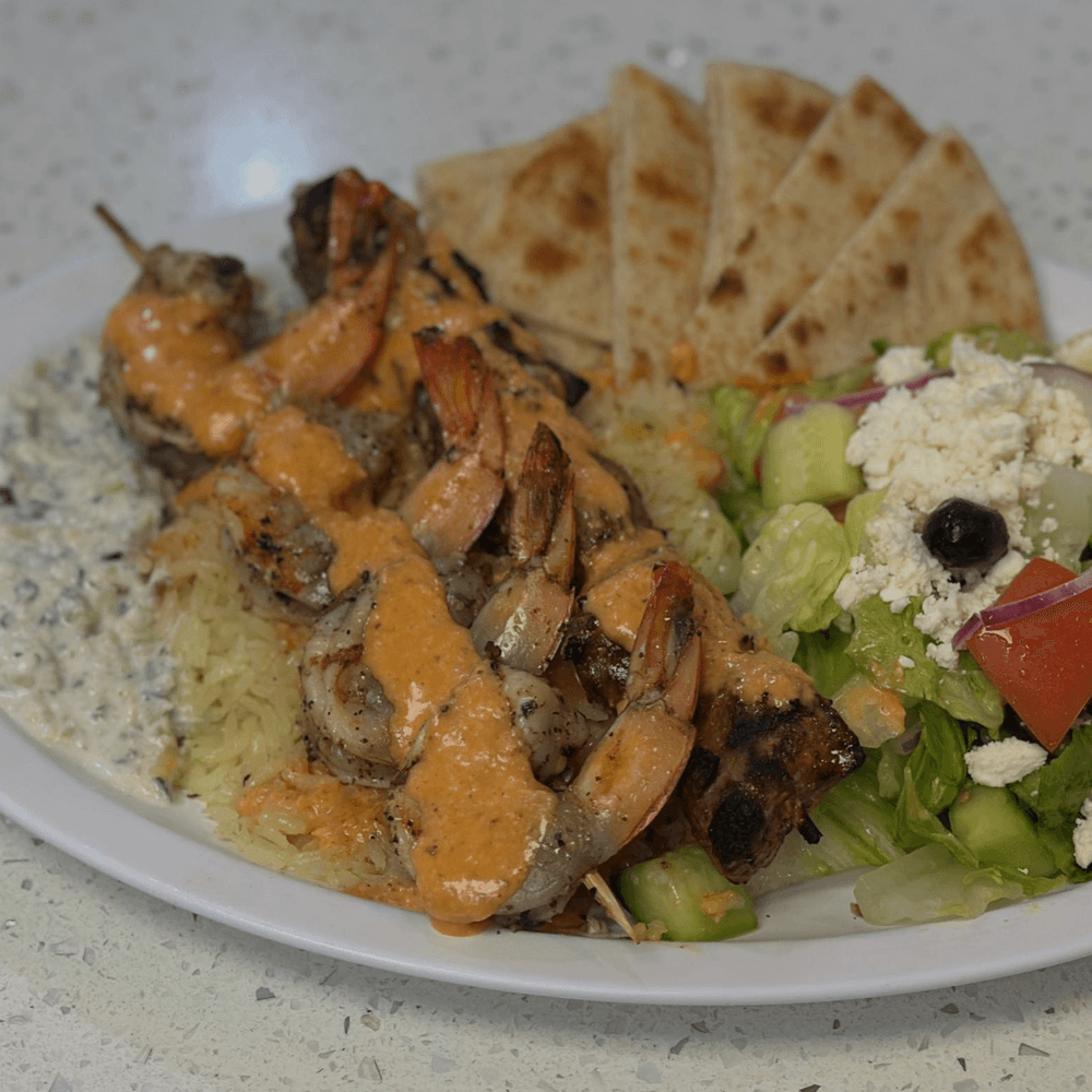 Lamb & Shrimp Combo Plate