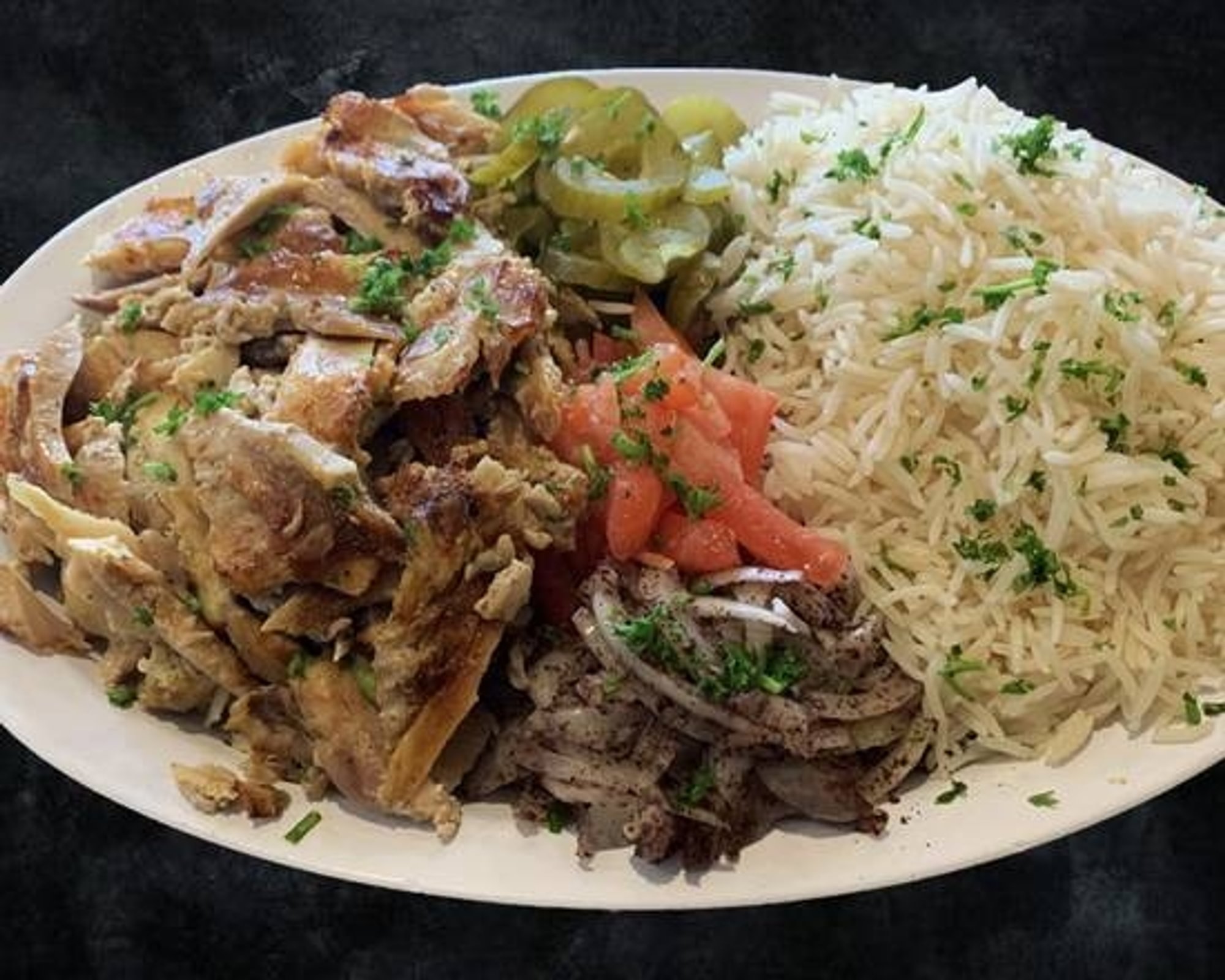 Chicken Shawarma Hummus Platter