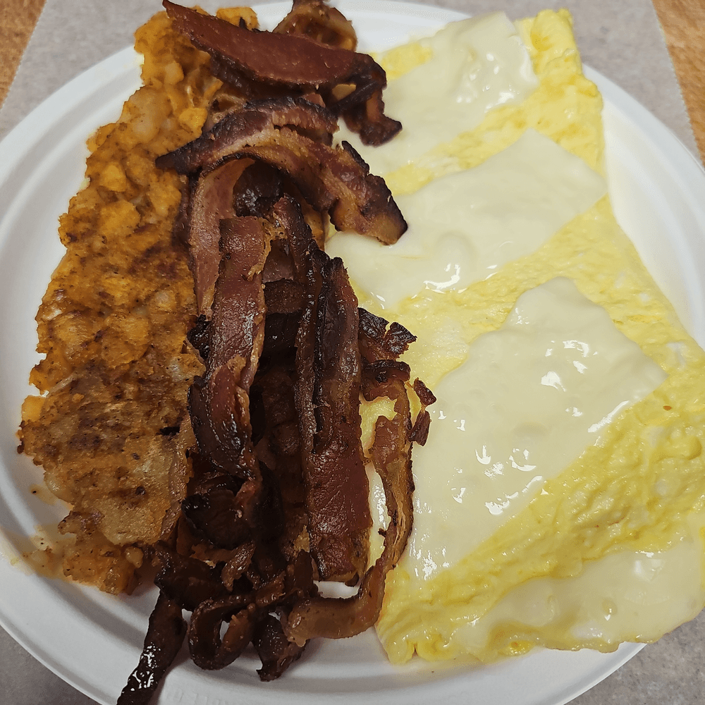 Cheese Omelette With Meat