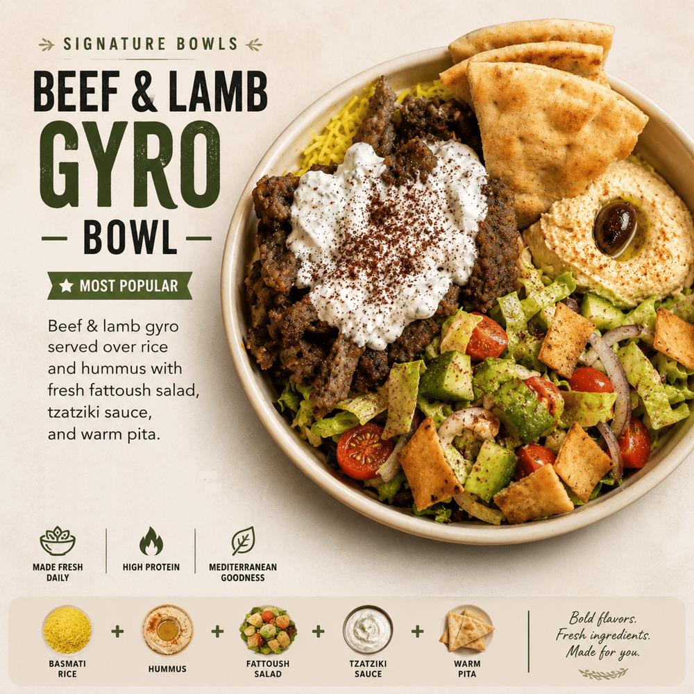 Beef & Lamb Gyro Bowl