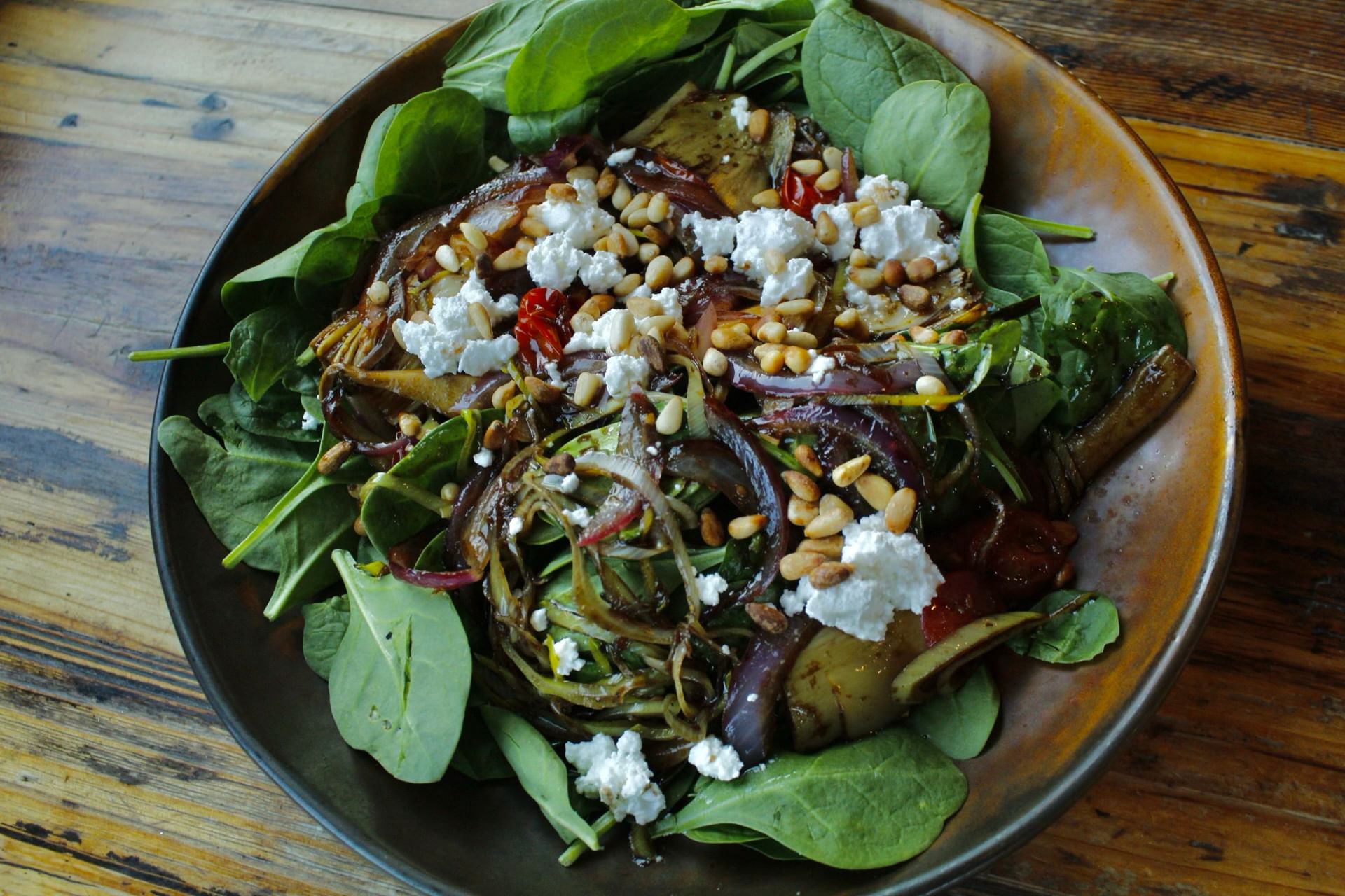 Wilted Spinach Salad