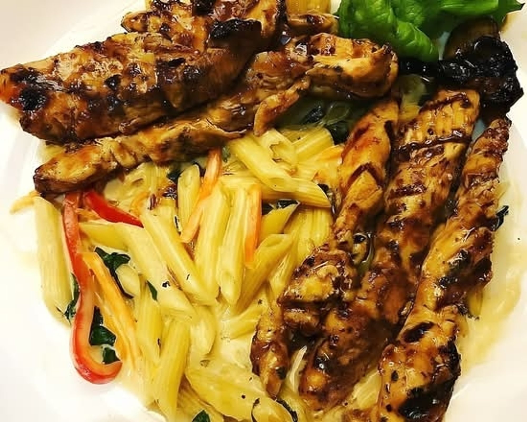 Rasta Pasta with Cajun Chicken Breast