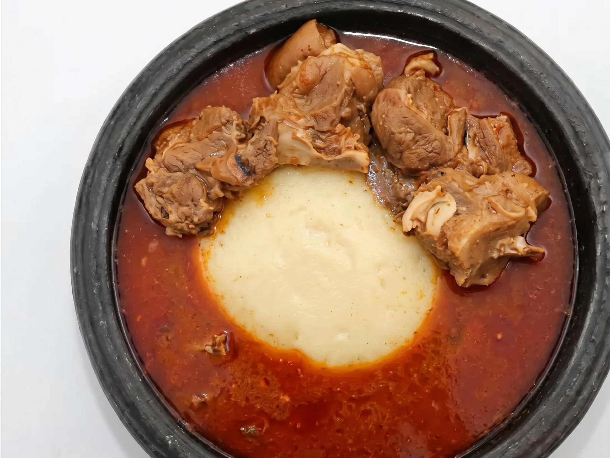 Light Pepper Soup & Swallow Small