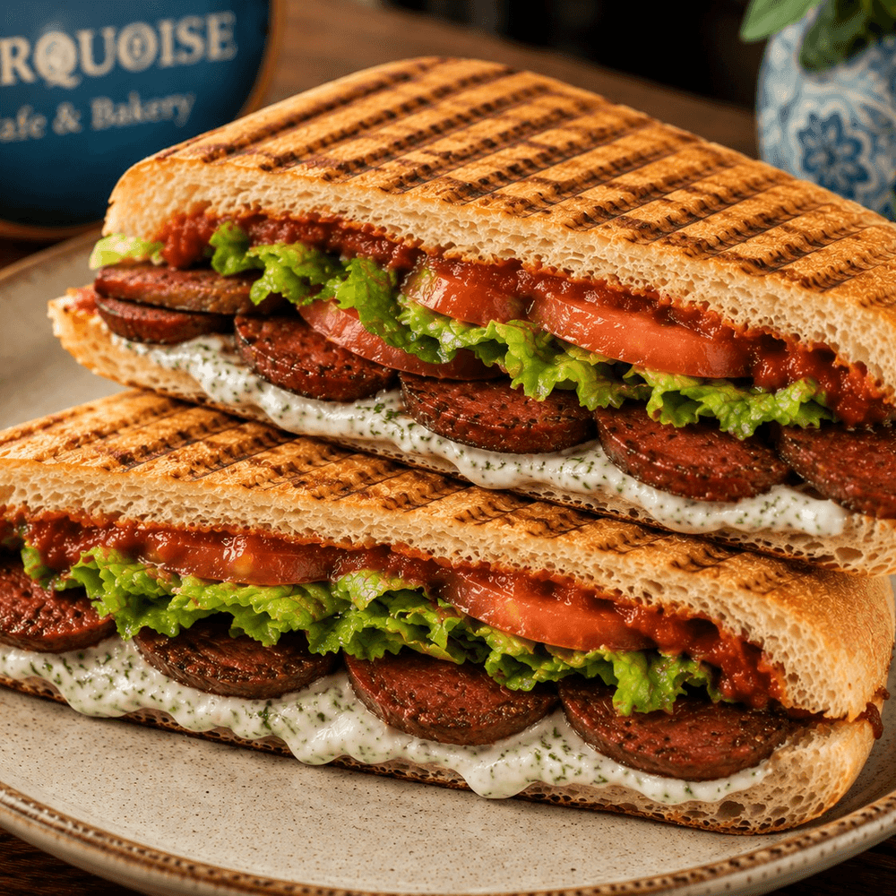 Turkish Sausage Panini