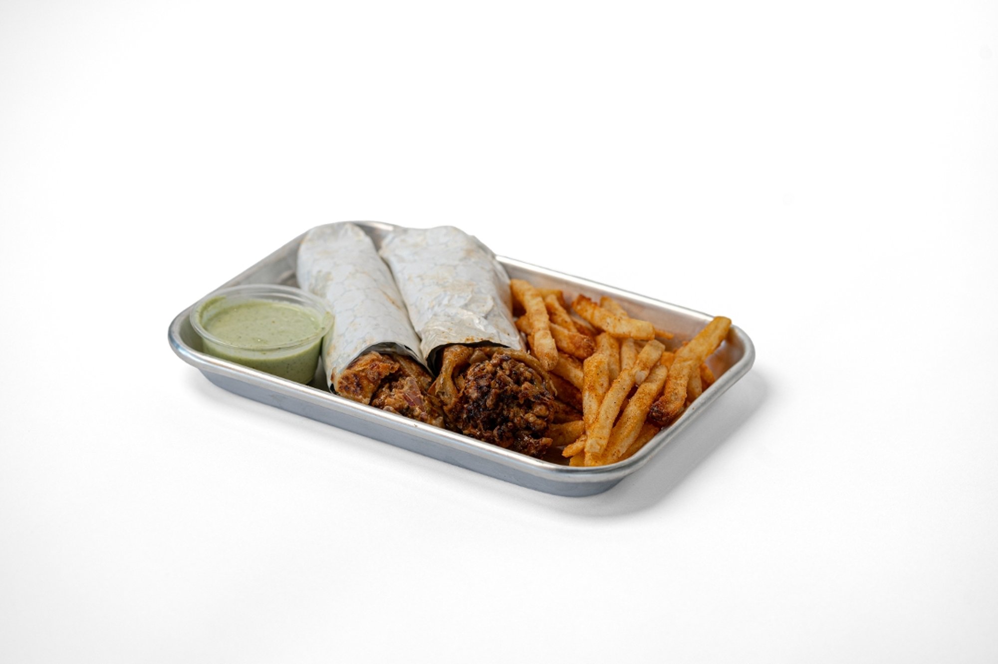 CLE Paratha Roll Chicken with Seasoned Fries