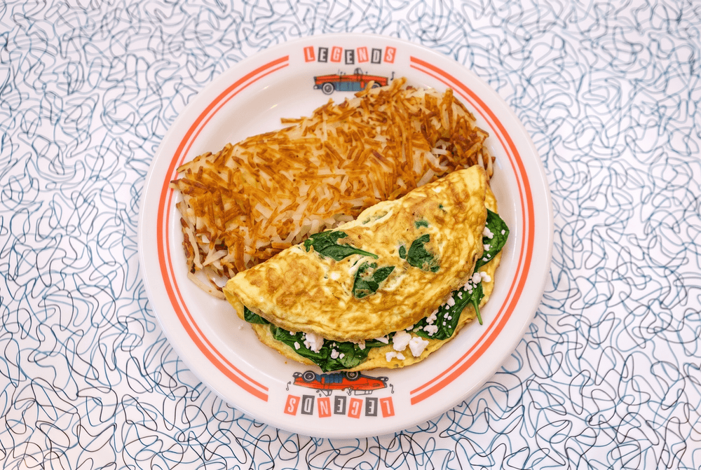 Spinach & Feta Omelette