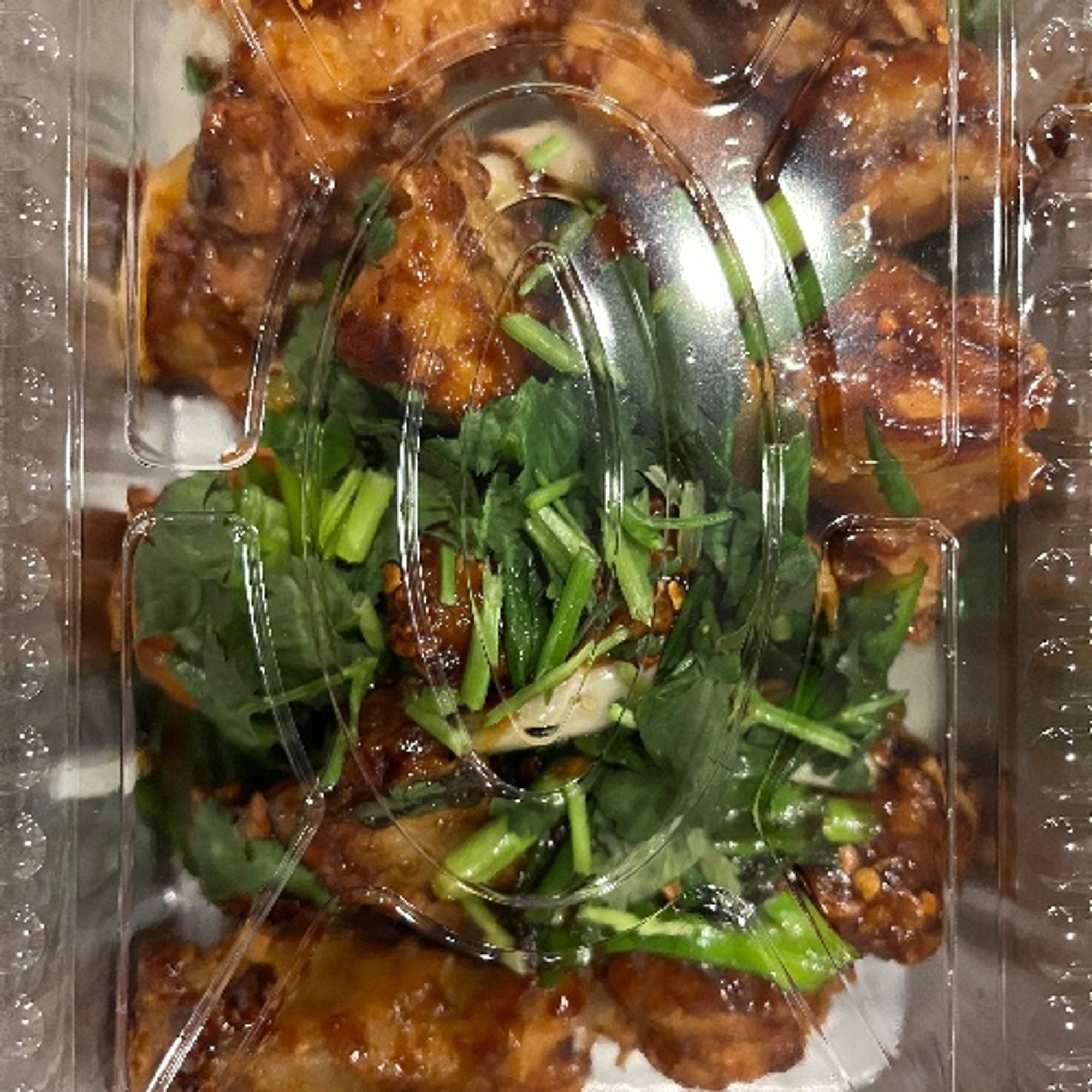 Sizzling Spicy Dry Fish Tilapia with Scallions