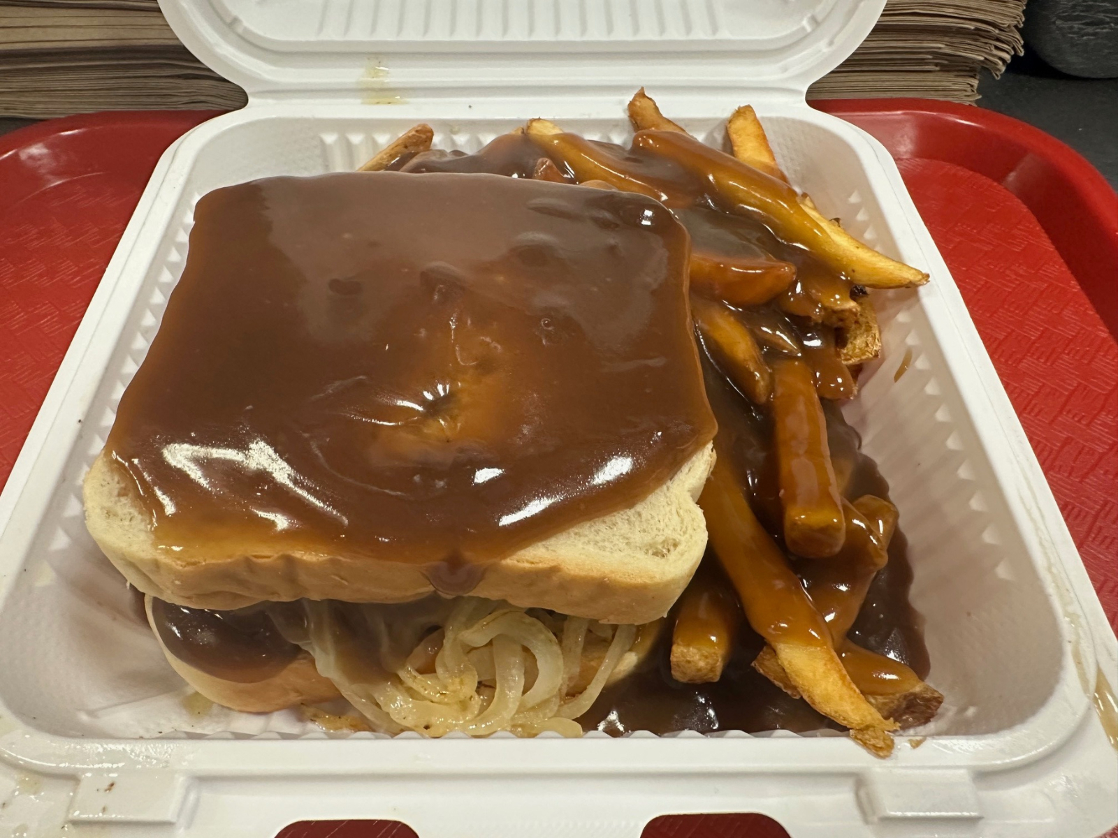 Hot Hamburger Platter