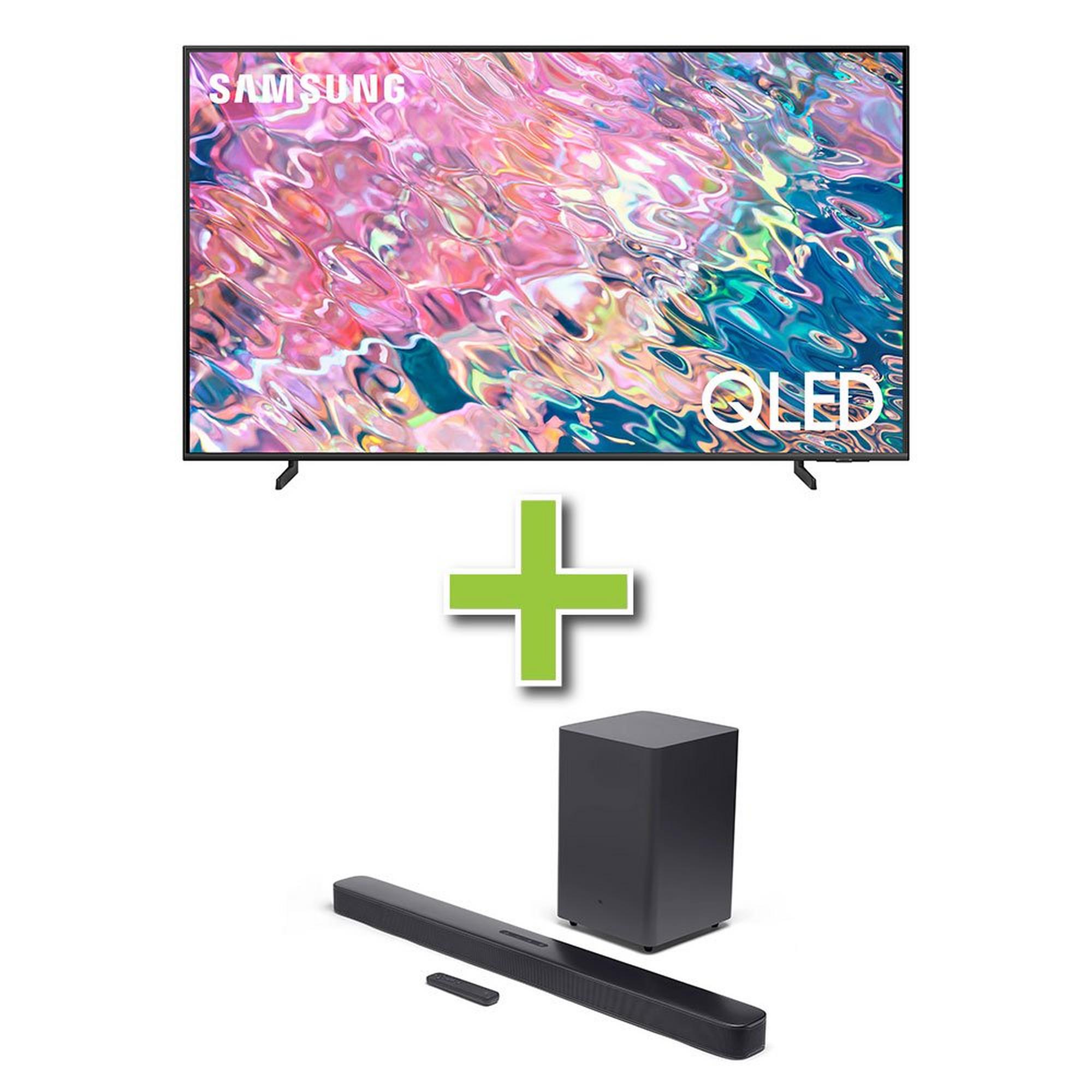 75" Samsung QLED 4K Ultra HD Smart TV & JBL 2.1 Soundbar