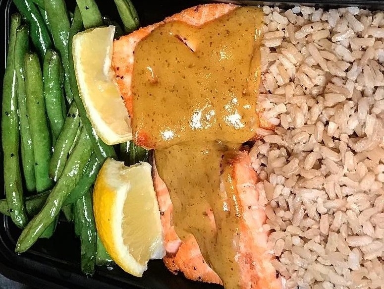 Baked EZ Honey Mustard Salmon