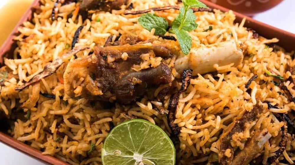Ghee Roast Goat Biryani