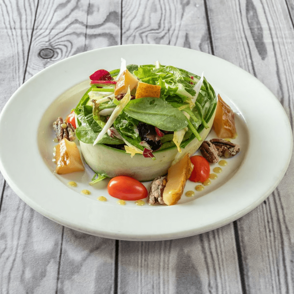 Pear & Mesclun Green Salad