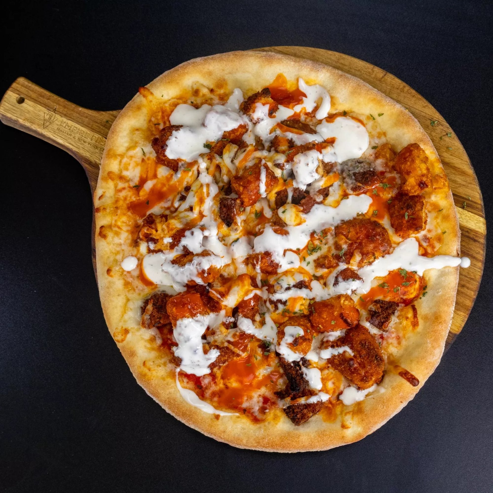 Buffalo Chicken Cutlet Pizza (Personal Pie)