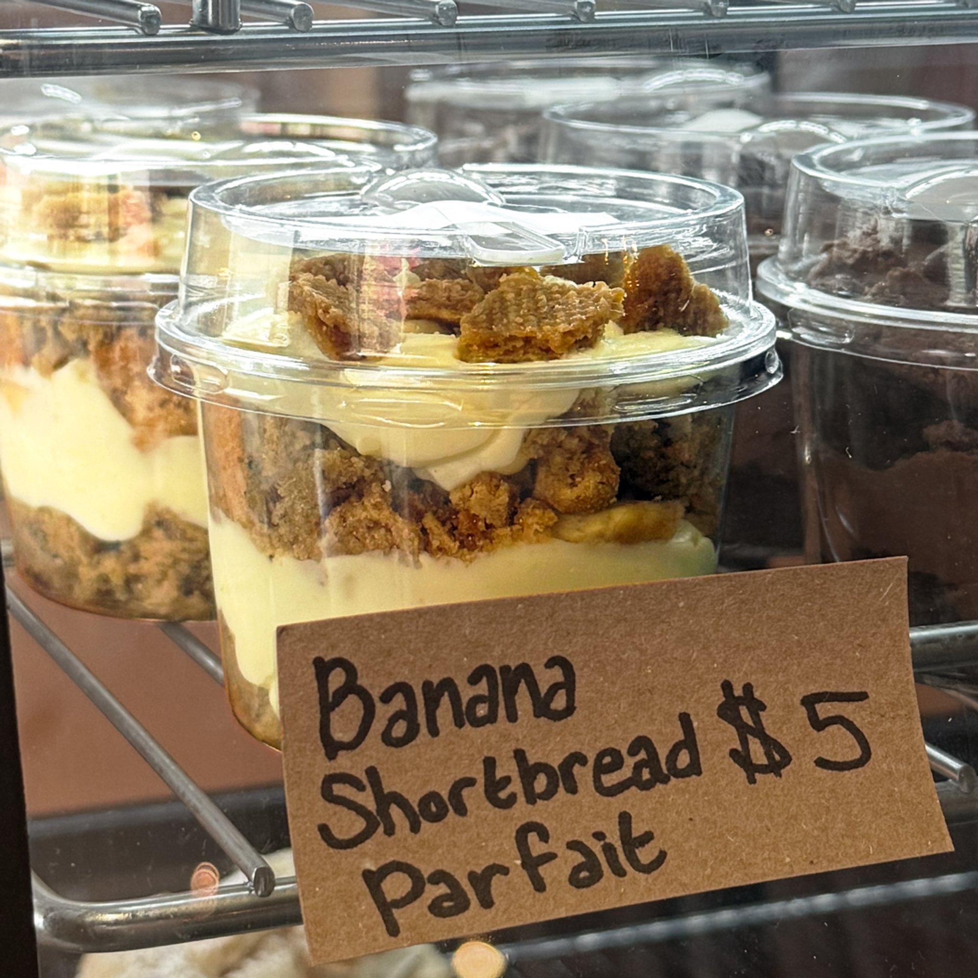 Banana Shortbread Parfait