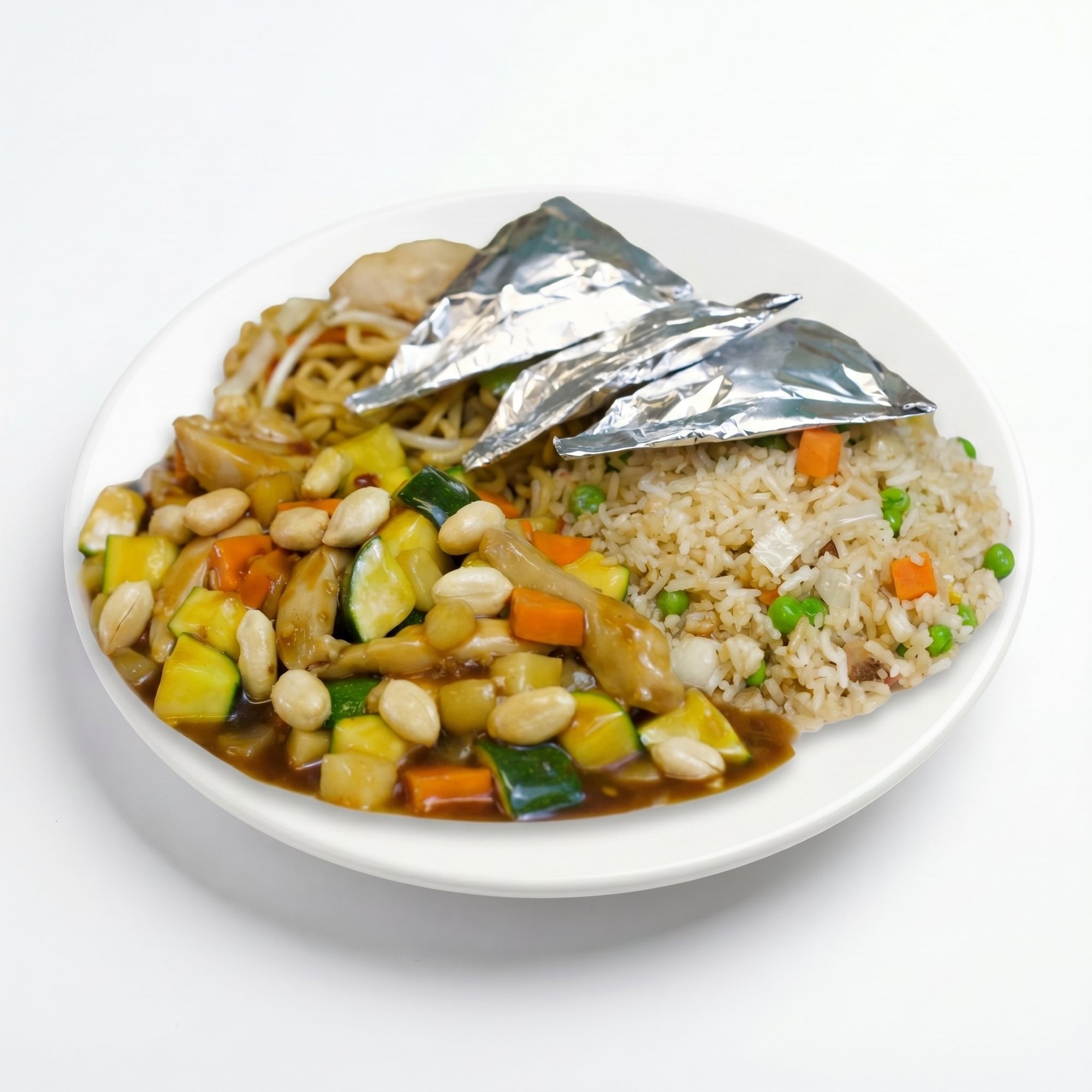 C13. Kung Pao Chicken, Chicken in Foil